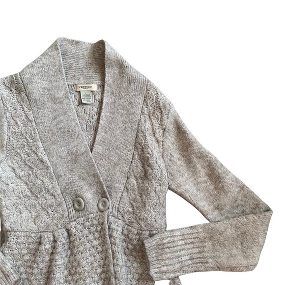 Vertigo Paris Alpaca Knit Babydoll Y2K Boho Textured Sweater L - Picture 3 of 7